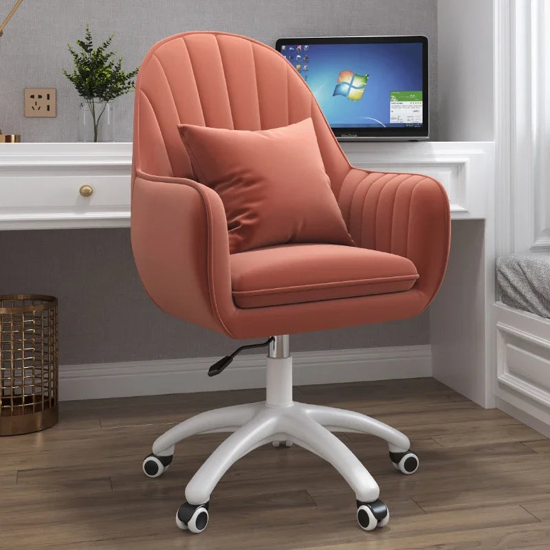Executive Dormitory Lift Swivel Computer Chair Home Hotel Backrest Office Chairs Study Learning Bedroom Casual Makeup Chair