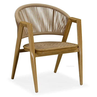 Waterproof and Sun-proof Garden Outdoor Chairs Leisure Outdoor Furniture Aluminum Alloy Chair Modern Patio Balcony Table Chairs
