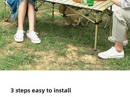 Outdoor folding table Egg roll table Camping table Portable picnic table and chairs Full set Camping equipment supplies