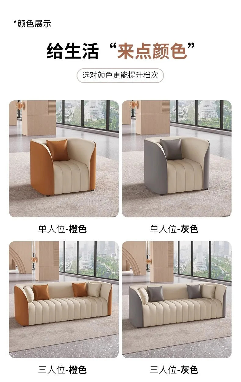 Custom. Light Luxury Hotel Lobby Exclusive Reception Negotiation Leisure Table and Chairs Beauty Salon Lobby Reception Business