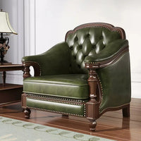 American, leather, sofa, solid wood, furniture, American, corner, sofa