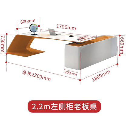 Specially Irregular Office Desk Shaped Useful Leadership Function Offcie Desk Art Support Office Furniture Der Schreibtisch XYOD