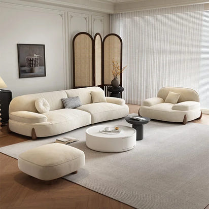 Floor Grande Living Room Sofas Wood Legs Relax Reception Recliner Sofa Minimalista Japanese Divani Soggiorno Furniture Modern