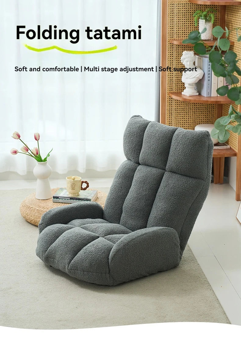 Cloud roll folding lazy sofa tatami backrest bay window lounge chair living room bedroom balcony floor internet famous sofa