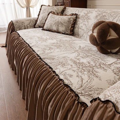 1 Piece Set Plant Stretchable Sofa Cover Non-slip Full Cover Dust Cover Bedroom Living Room Home Decoration 2/3/4 People