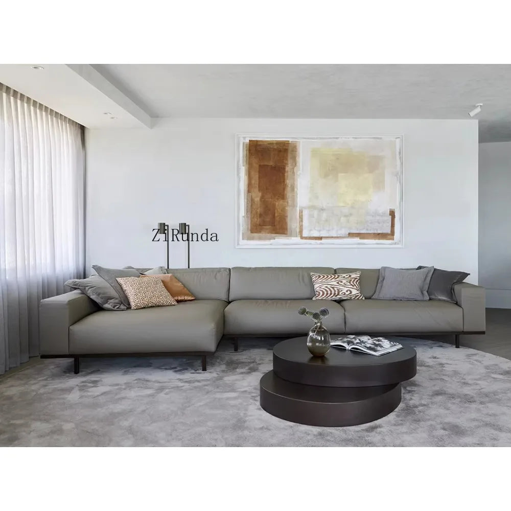 Stainless steel coffee table hotel decoration living room villa central table