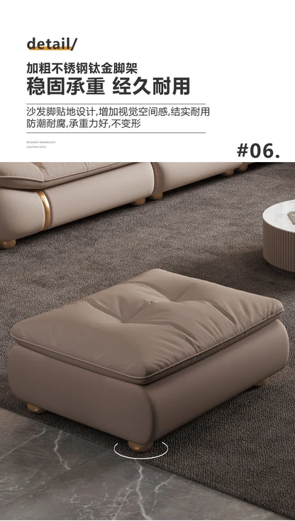 Aesthetic Classic Living Room Sofas White Real Leather Luxury Soft Sofa Lounge Lazy Modern Woonkamerbanken Furniture For Home