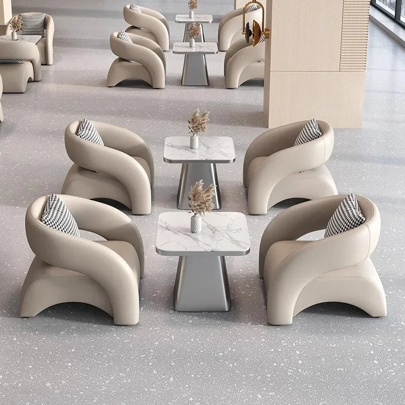 Nordic design single sofa modern minimalist light luxury living room balcony leisure tiger chair  FT