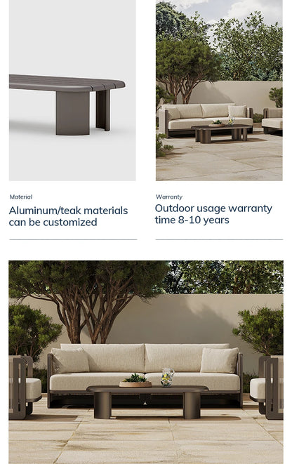 Modern Villa Garden Set Luxury Hotel Rope Outdoor Sofa Set