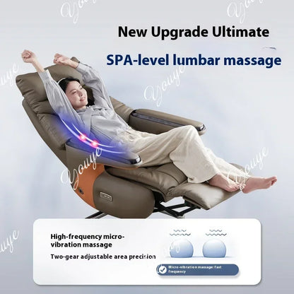 N49 J Heating Massage Office Chairs Ventilation Leather Relaxing Portable Desk Chair Recliner Nordic Comfy Silla Home Office