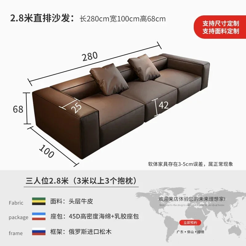 Nordic Minimalist Living Room Sofas Leather Sex Recliner Designer Lounge Sofas Garden Relaxing Designer Divano Salon Furniture