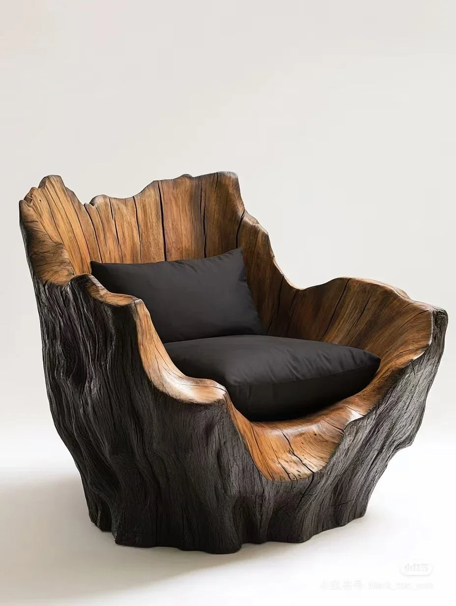 Modern Wood Leisure Chair Unique New Design For Home Apartment Office Or Hotel For Living Room Salon Or Villa