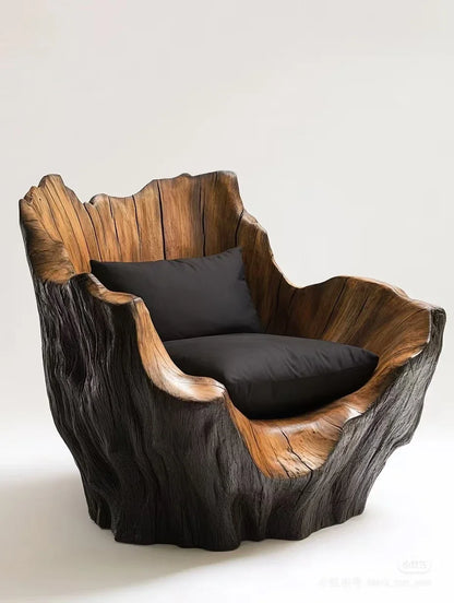 Modern Wood Leisure Chair Unique New Design For Home Apartment Office Or Hotel For Living Room Salon Or Villa