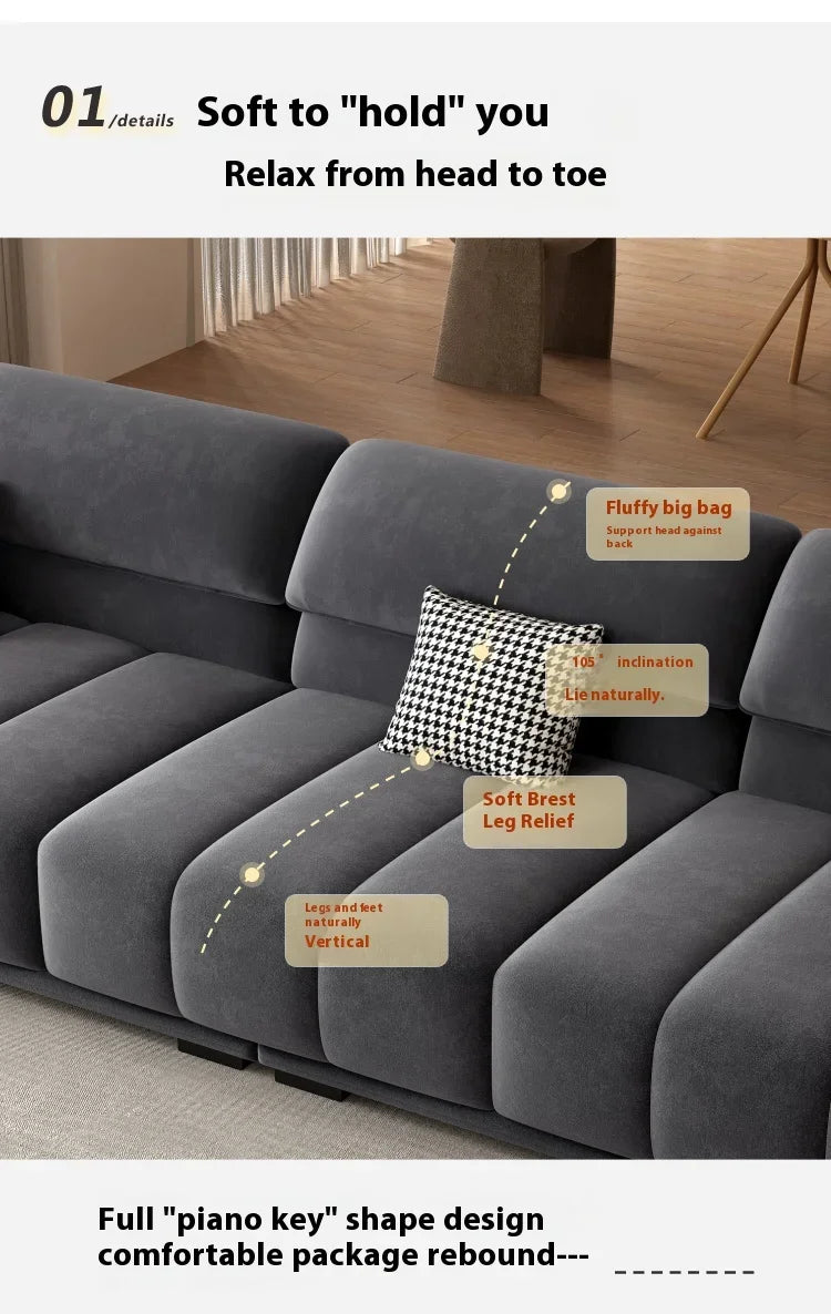 Luxury European Sofa Living Room Sectional Minimalist Modular Sofa Comfortable Lounge Divano Soggiorno Di Lusso Room Decor