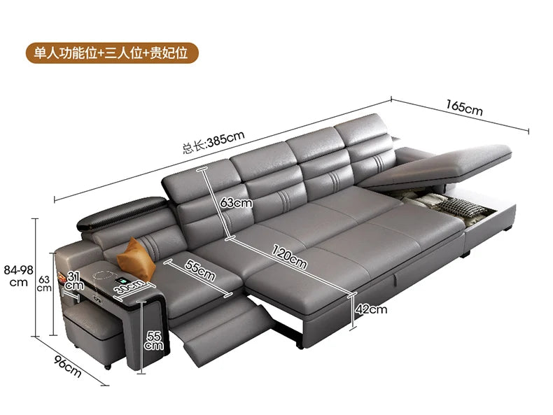 Longer Queen Living Room Sofas European Luxury Floor Folding Living Room Sofas Multifunctional Storage Sofas Camas Furnitures