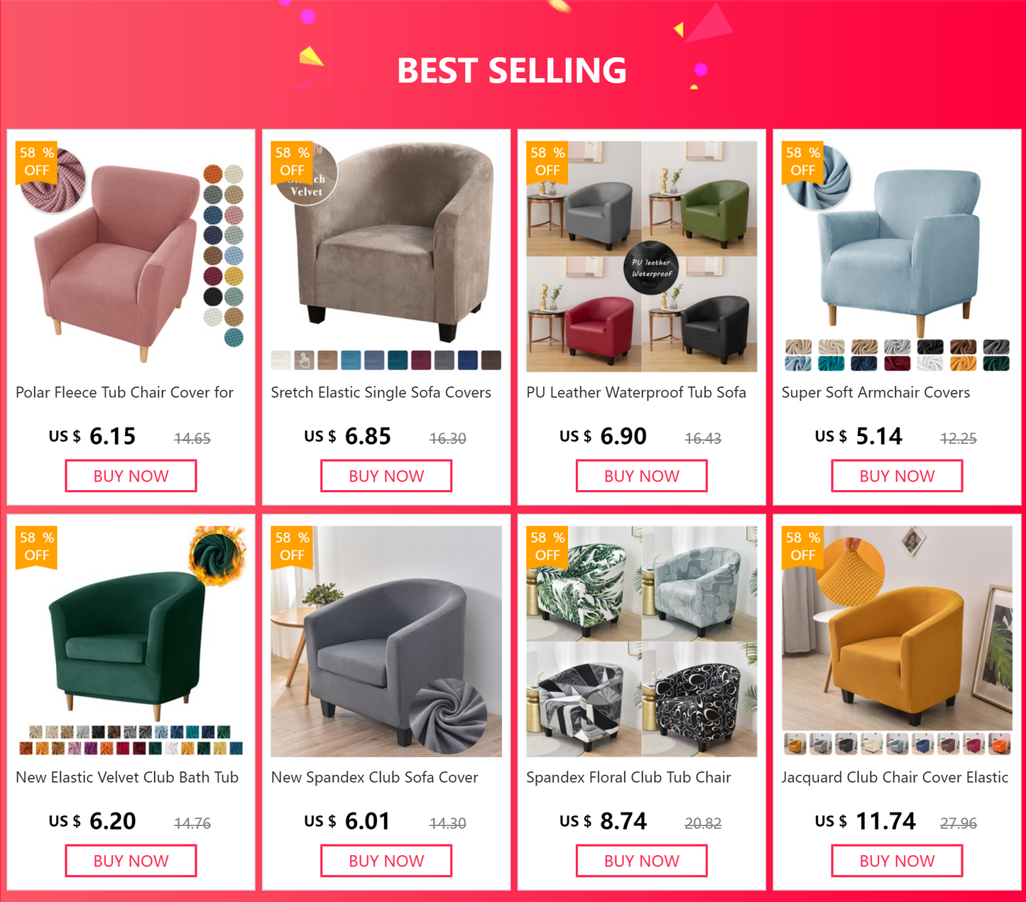 Solid Color Elastic Club Tub Chair Cover Spandex Single Sofa Slipcover with Seat Cover Armchair Protector Living Room Bar Hotel
