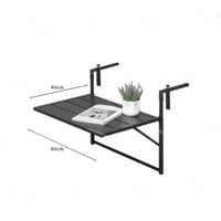 Balcony Railing Hanging Table Folding Lifting  Computer  Household Small Bar Desk Dining  Outdoor Guardrail