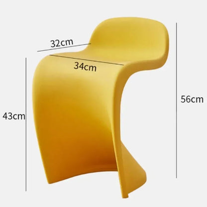 Portable Dining Chairs Lightweight Makeup Chair Modern Design Living Room Single Chair Multifunction Stackable Household Chairs