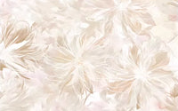 Customized Cream Style Abstract Art Feather Flower Pattern Wallpaper TV Background Wall Decoration Bedroom European Wall mural