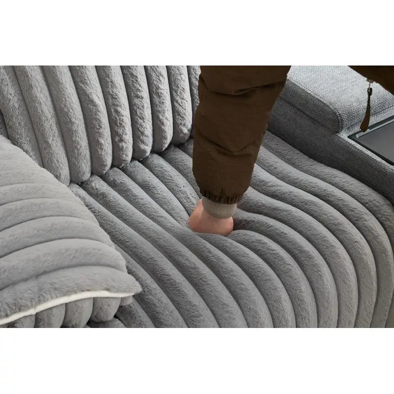 Grey Power Reclining Sectional Sofa Couch - Ultimate Comfort and Style for Your Living Room