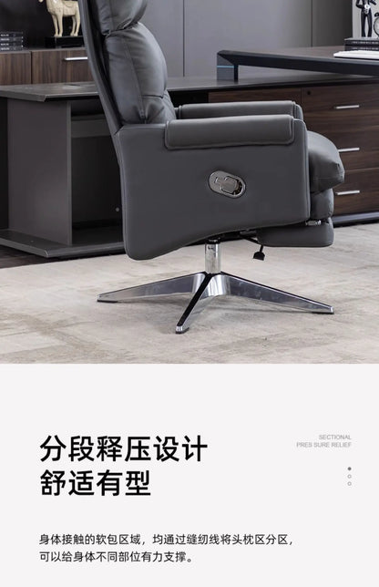 Armchair Ergonomic Office Chairs Meeting Boss Modern Recliner Office Chair Swivel Adjustable Office Furniture Silla Oficina LLOC