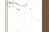 beibehang papel de parede Customized Nordic retro plant leaves, modern minimalist geometry, TV background wallpaper