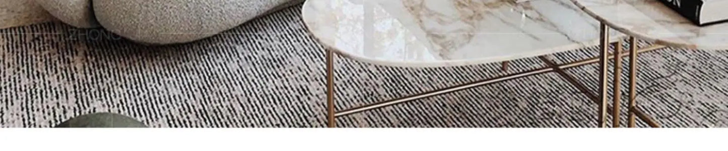 Nordic Curved Sofa Quiet Wind Living Room Fabric Craft Cashew Sofa