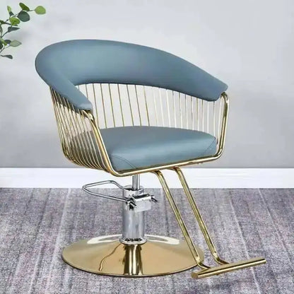 High end, stainless steel, dining chair, single sofa chair designer