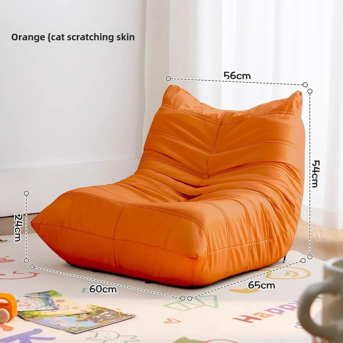 Single Sofa Caterpillar Sofa Balcony Leisure Bedroom Living Room Lie Down or Sleep Lazy Sofa Single Deck Chair
