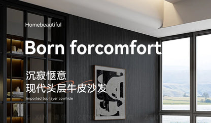 Nordic Genuine Leather Sofas Luxury Armchairs Cinema Comfortable Sofas Living Room Design Fauteuils Salon Home Furniture