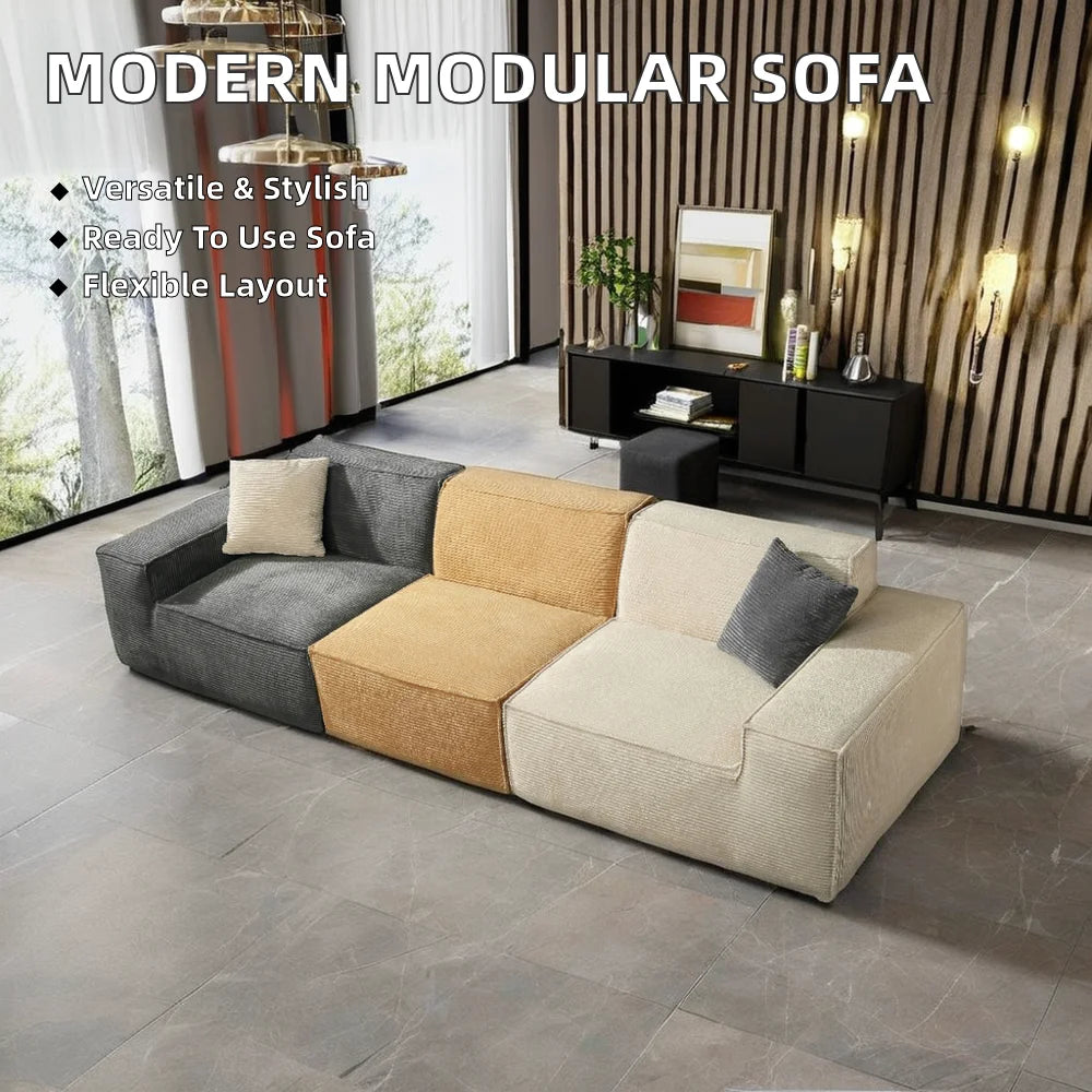 Italian Luxury Multifunctional Modular Sofa Set Black Modern Vacuum Compressed Sponge Convertible Living Room Furniture