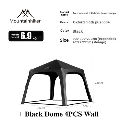 MOUNDAINHIKERInflatable Dome Outdoor Camping Waterproof Portable Tent Multiple People Large Capacity Park Sunscreen and Sunshade