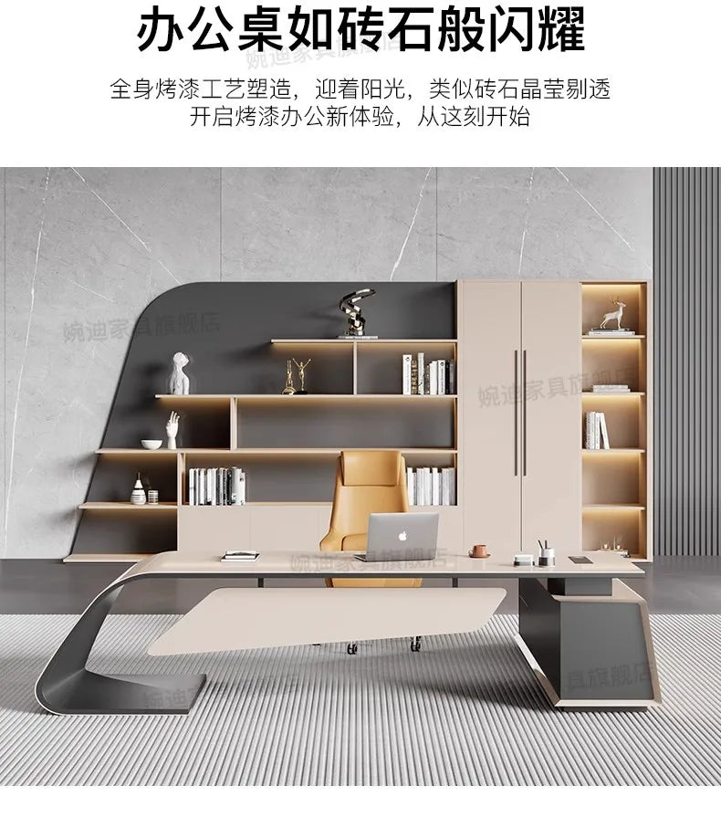 Factory Promotion Computer Desks Work Creativity Creativity Conference Office Desk Reception Secretary  Desk  Unique Designer