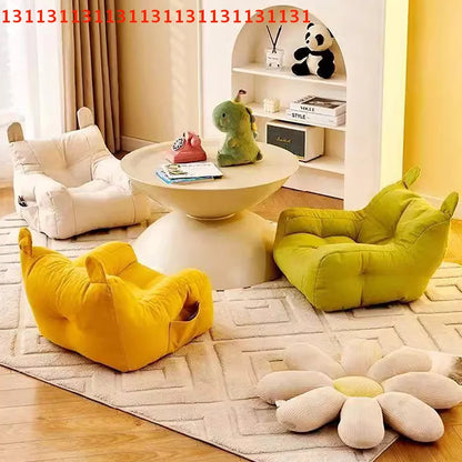 Lazy Sofa With Storage Bag Children's Bear Sofa Chair For Boys And Girls Soft Small Sofa Chair Comfortable Ergonomic Living Room