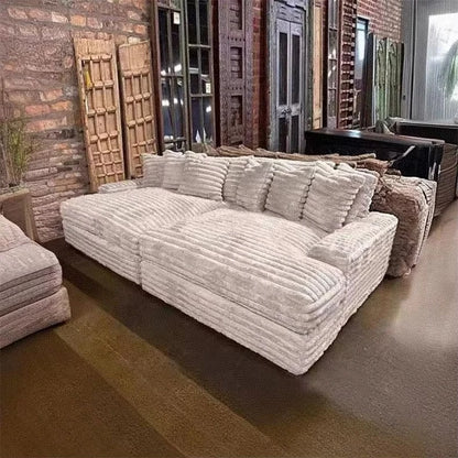 Luxury Living Room Furniture Waterproof Velvet Fabric Modular Sectional Sofa In Box Vacuum Compression Sofa Sets Hotel Villa