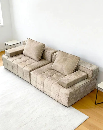 Vacuum Compressed Sofa Living Room Decoration Armchairs Fabric Sponge Sofa Lazy Modern Lounge Boneless Couch Hotel Furniture