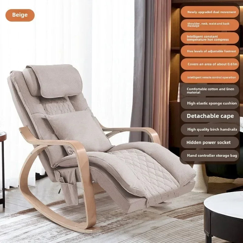 Newly Upgraded Multifunctional Massage Chair with Roller Heating and Vibration Full Body Massage Lounge Chair Recliner Chair