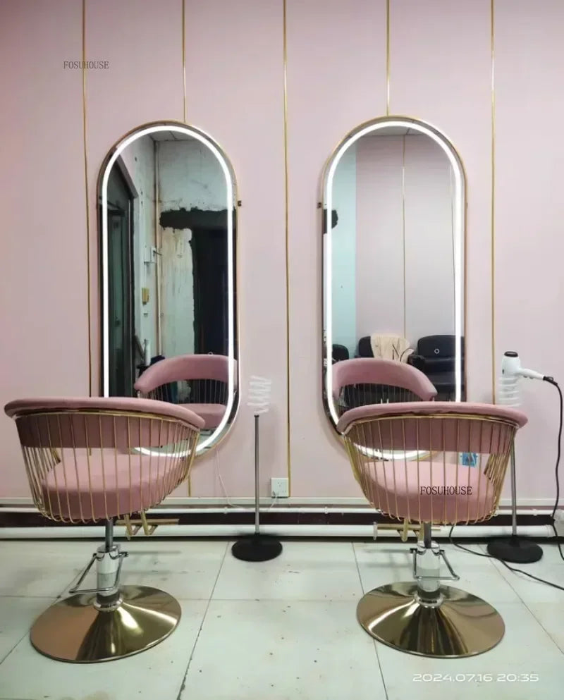 Nordic Barber Shop Barber Chairs Beauty Salon Professional Barber Chair Liftable Swivel Chair Hairdressing Chair Salon Furniture