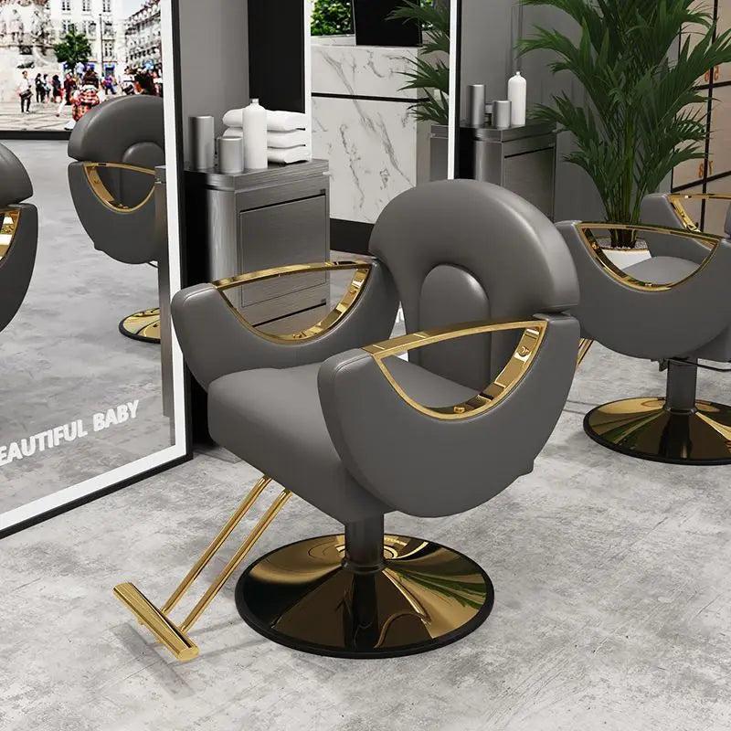 Elegant Beauty Barber Chairs Premium Nordic Style Minimalist Salon Chairs Aesthetic Italian Silla Para Lashista Salon Furniture