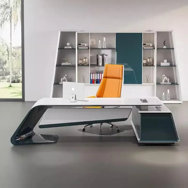 Modern luxury 200 240 280 cm paint boss desk Motion Computer desk office table computer desks Office Furniture gaming tables
