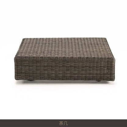 Outdoor rattan sofa combination waterproof and sun protection outdoor leisure courtyard villa balcony terrace sunroom