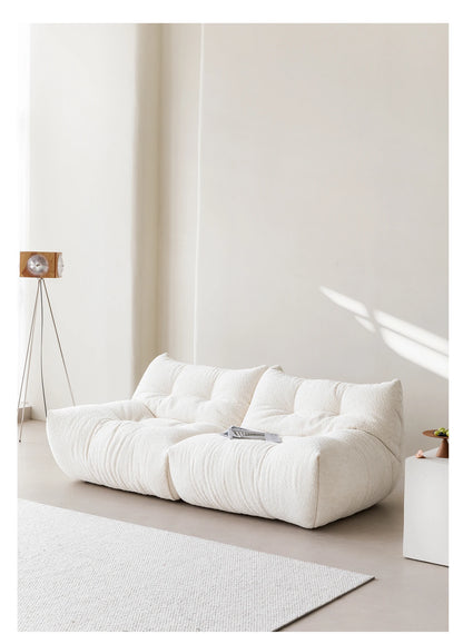 Nordic Cream Style Living Room Sofa White Square Combination Creative Design Lazy Couch Comfort Home Furniture Lounge Chair FYLS