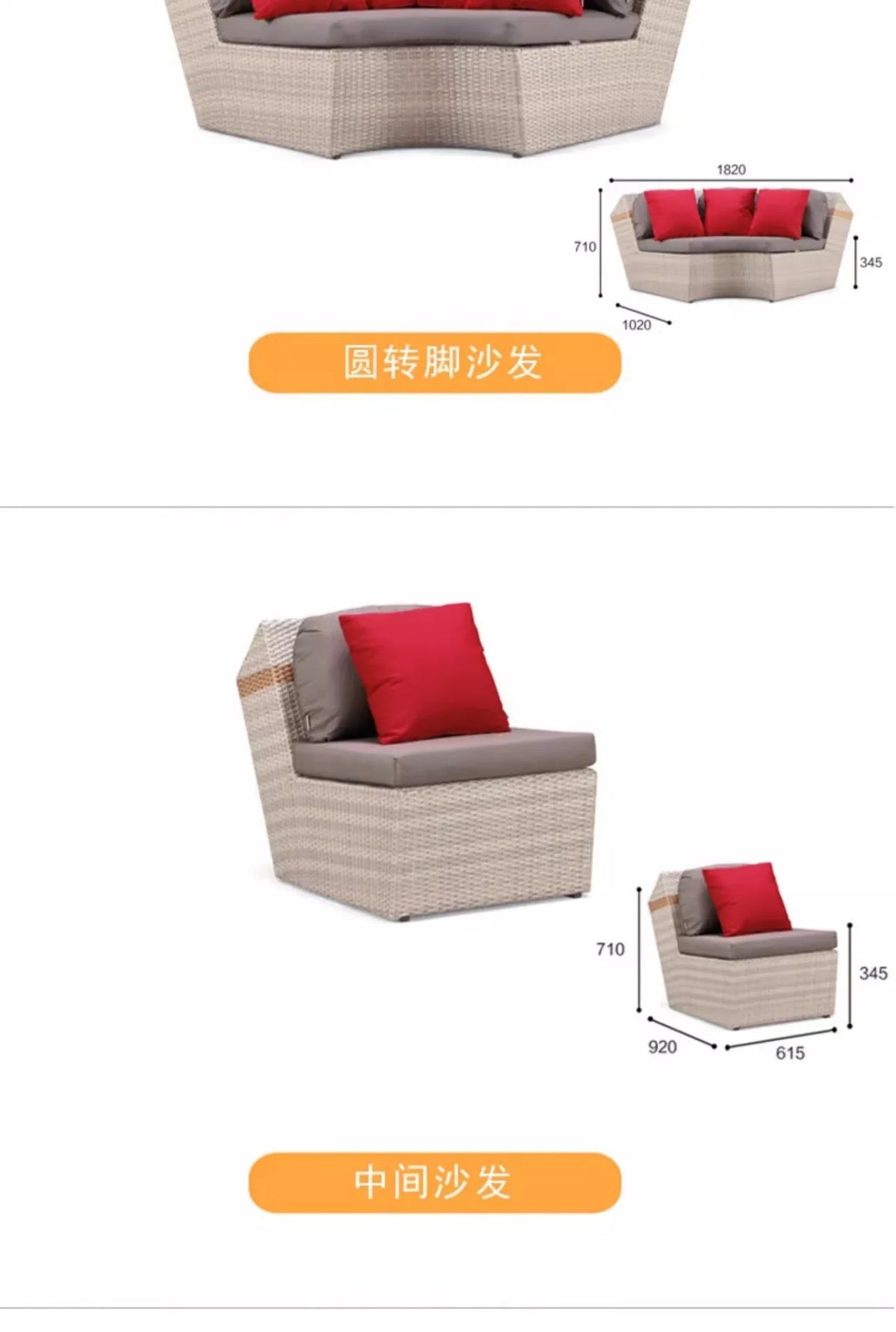 Minimalist Design Outdoor Sofas Luxury Accent Personality Nordic Garden Sofas Creative Hotel Furniture Arredo Giardino Lshysf