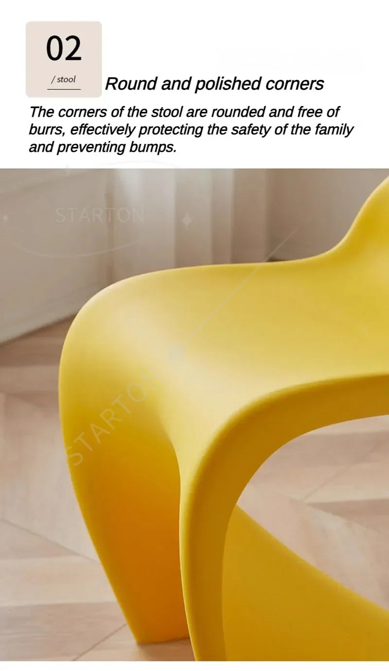 Portable Dining Chairs Lightweight Makeup Chair Modern Design Living Room Single Chair Multifunction Stackable Household Chairs