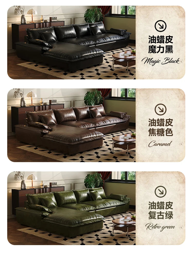 Large Size Leather Living Room Sofas Love Seat Nordic Modern Minimalist Living Room Sofas Relaxing Sillon Cama Trendy Furniture