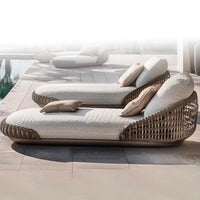 Cross-border hotel outdoor lounge chair beach chair sales department courtyard garden designer landscape sofa bed outdoor