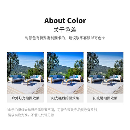 HXL outdoor sofa balcony rattan chair garden waterproof aluminum alloy outdoor terrace casual rattan sofa chair