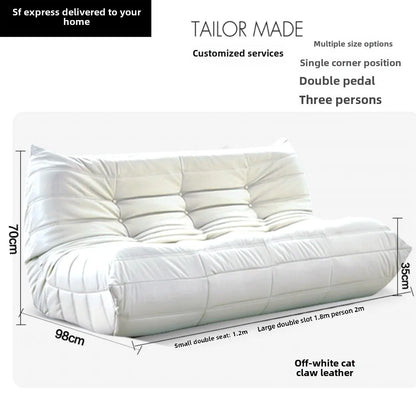 Caterpillar sofa three-person togo full sponge high rebound Internet celebrity living room leisure area sofa famous small sofa