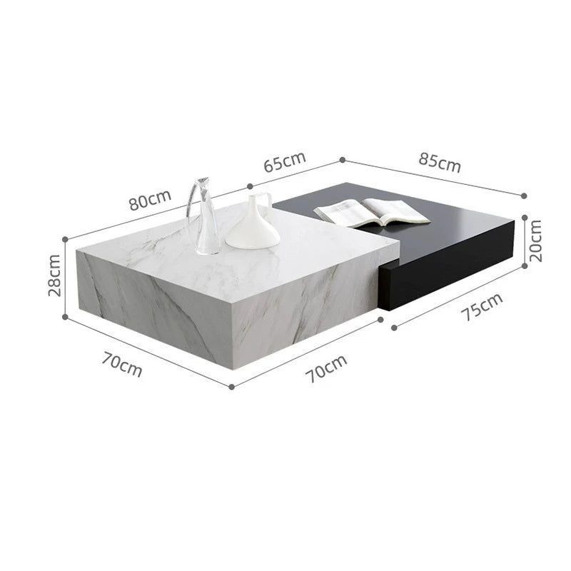 Italian Minimalist Rock Slab Coffee Tables Modern Minimalist Living Room Designer Coffee Table Creative Home Furniture FYCT