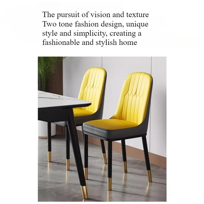 Light luxury dining chair leisure rental house dining table and chair household simple backrest stool hotel restaurant chair